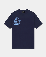 FLY SH*T ONLY TEE - BLUE ON BLUE