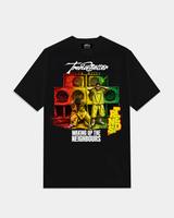 WAKING UP THE NEIGHBOURS TEE - BLACK