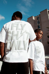 Fly Sh*t Only Tee - White & Grey