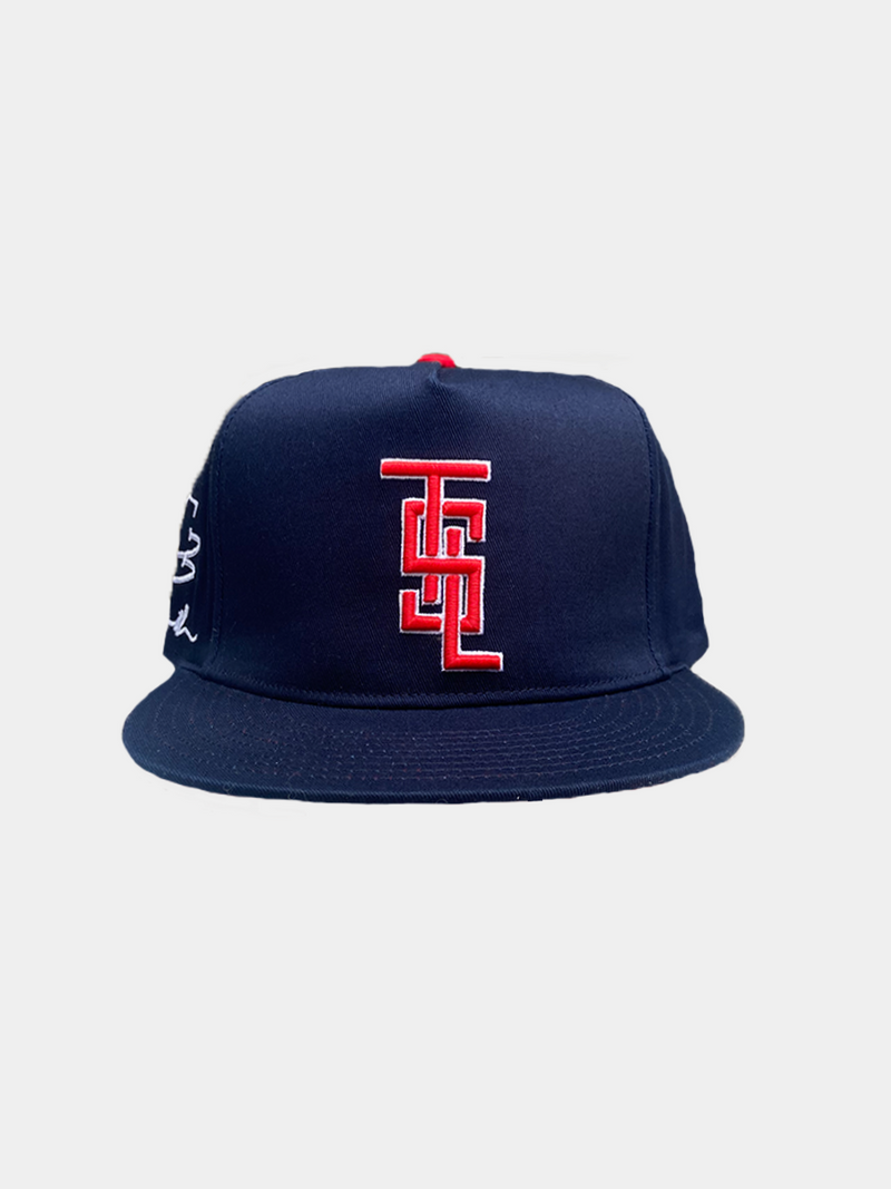 Fitted Saint Louis Baseball Cap - Navy X Red